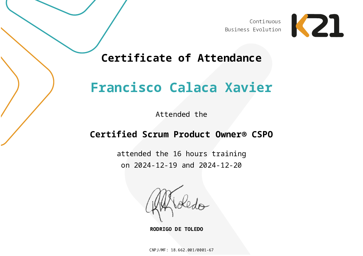 Certificado K21